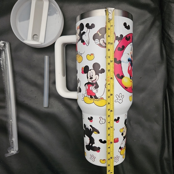 Mickey Mouse Travel Tumbler Stainless Thermos Cooler Mug Steel NEW - Picture 8 of 9